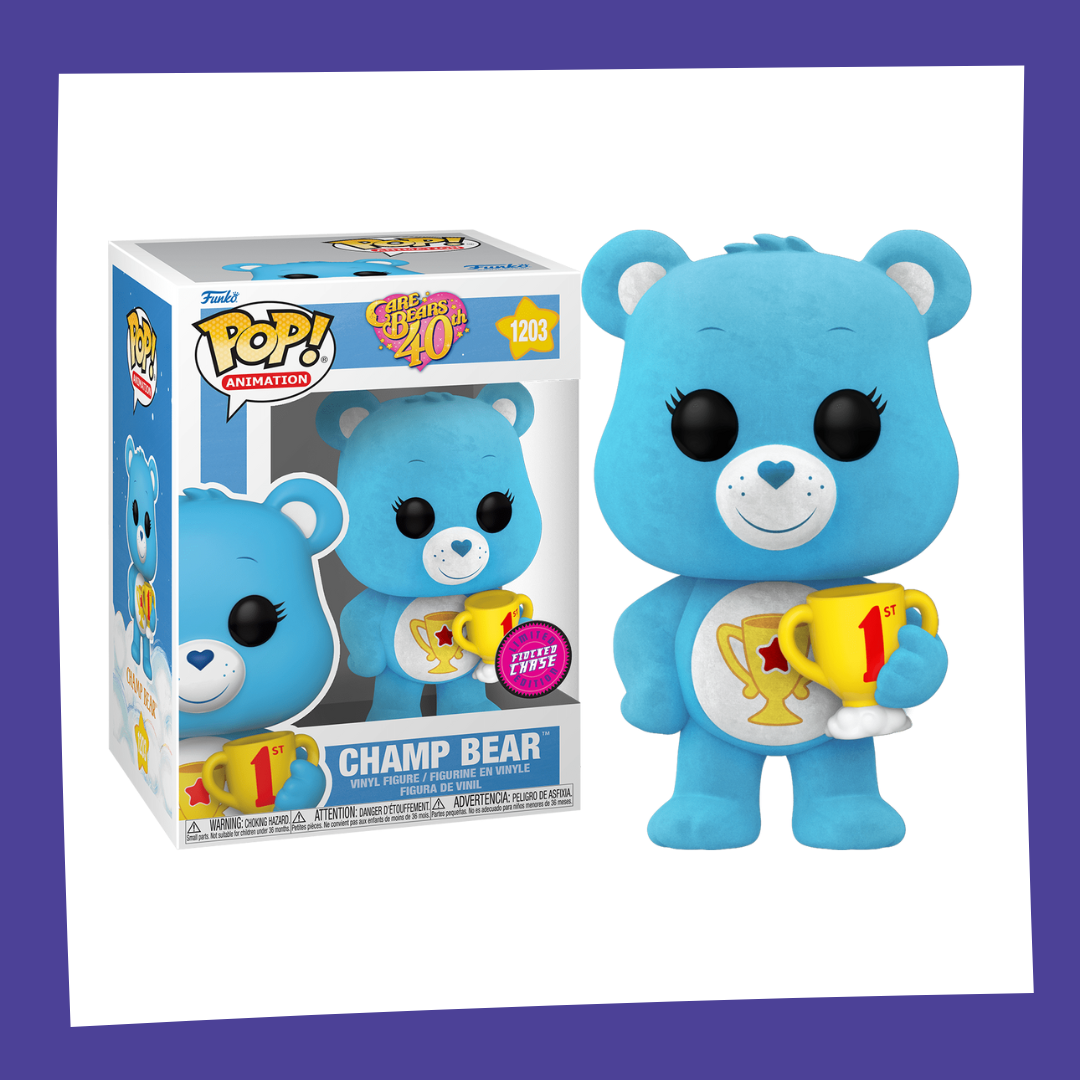 Funko POP! Care Bears 40th - Champ Bear 1203 (Chase Possible)
