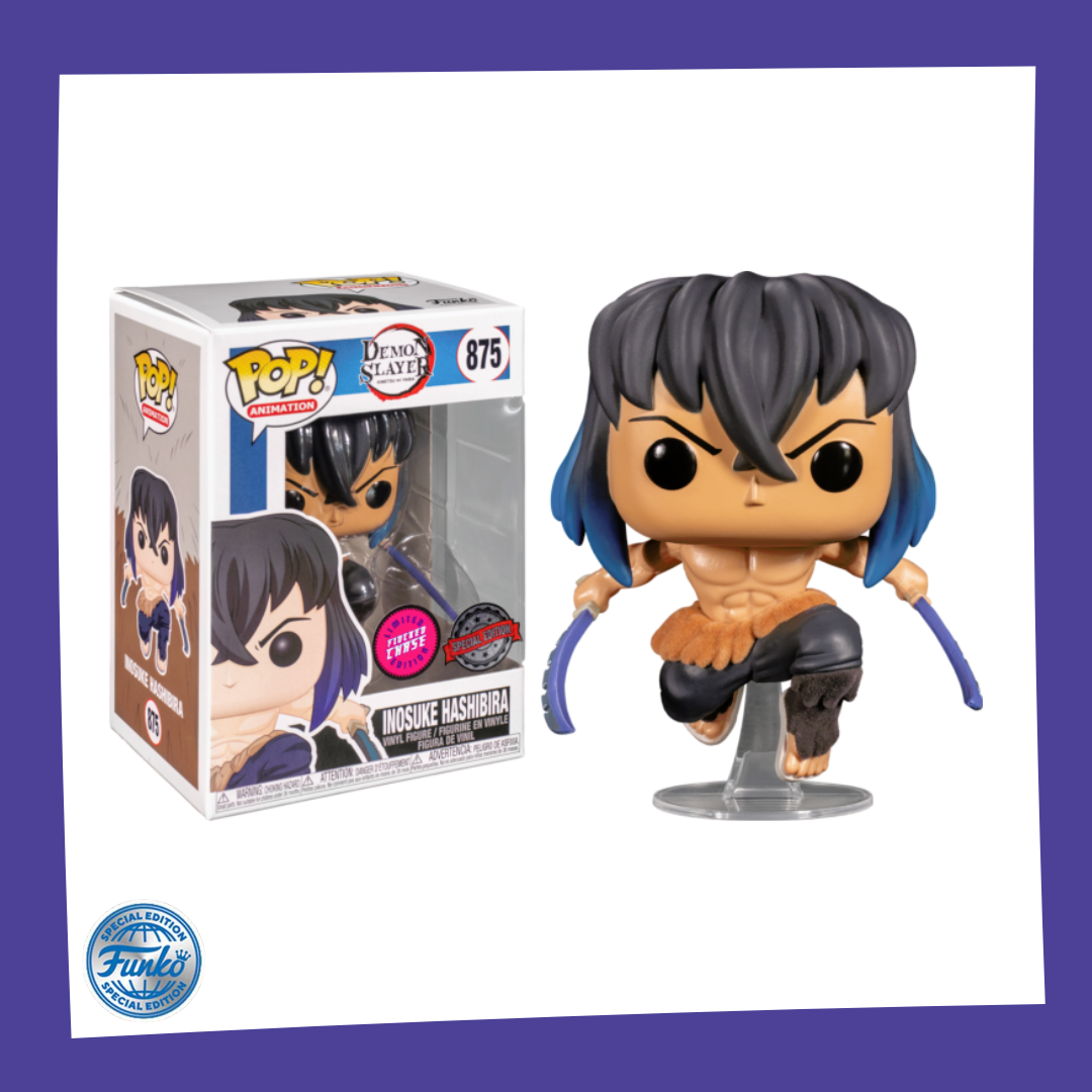 Funko POP! Demon Slayer - Inosuke Hashibira Flocked 875 β Funky Merch