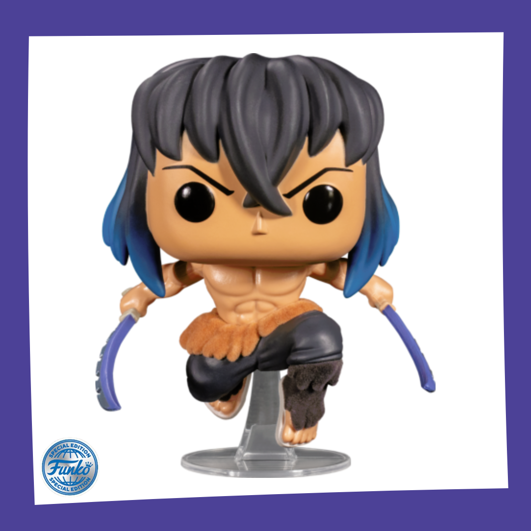 Funko POP! Demon Slayer - Inosuke Hashibira Flocked 875 β Funky Merch