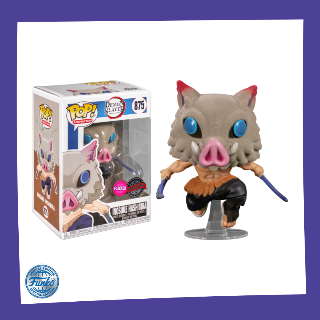 Funko POP! Demon Slayer - Inosuke Hashibira Flocked 875 (Chase Possible)