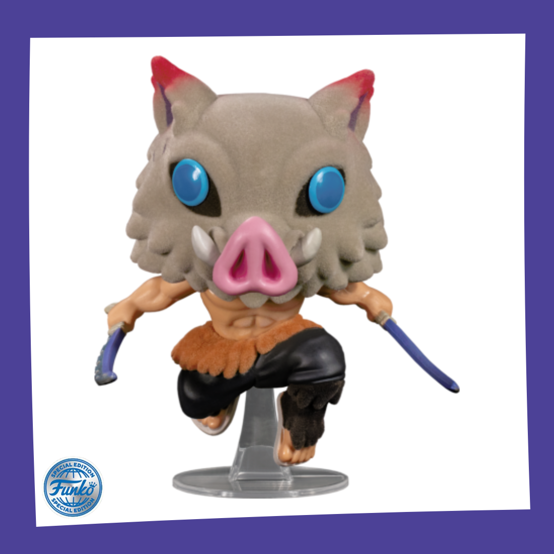 Funko POP! Demon Slayer - Inosuke Hashibira Flocked 875 β Funky Merch