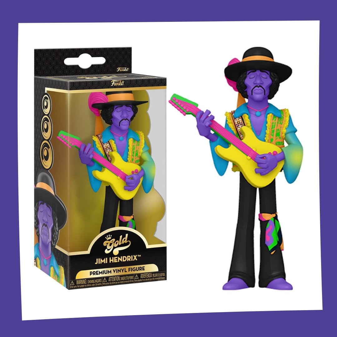 Funko Gold 5" Vinyl Jimi Hendrix Blacklight