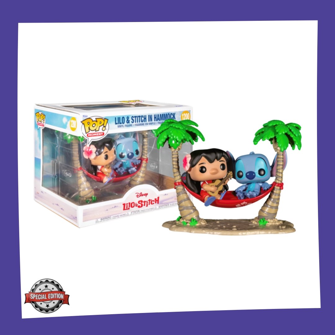 Funko POP! Lilo & Stitch - Lilo & Stitch in Hammock 1200 Movie Moment