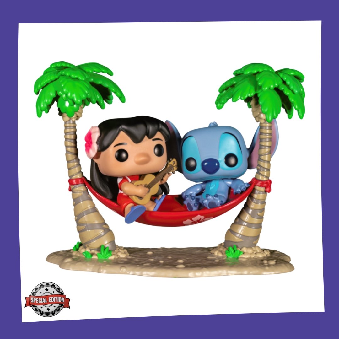 Funko POP! Lilo & Stitch - Lilo & Stitch in Hammock 1200 Movie Moment