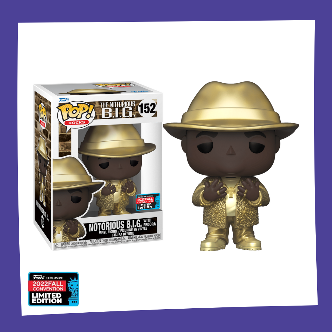 Funko POP! The Notorious B.I.G - Notorious Big with Fedora (Gold) 152
