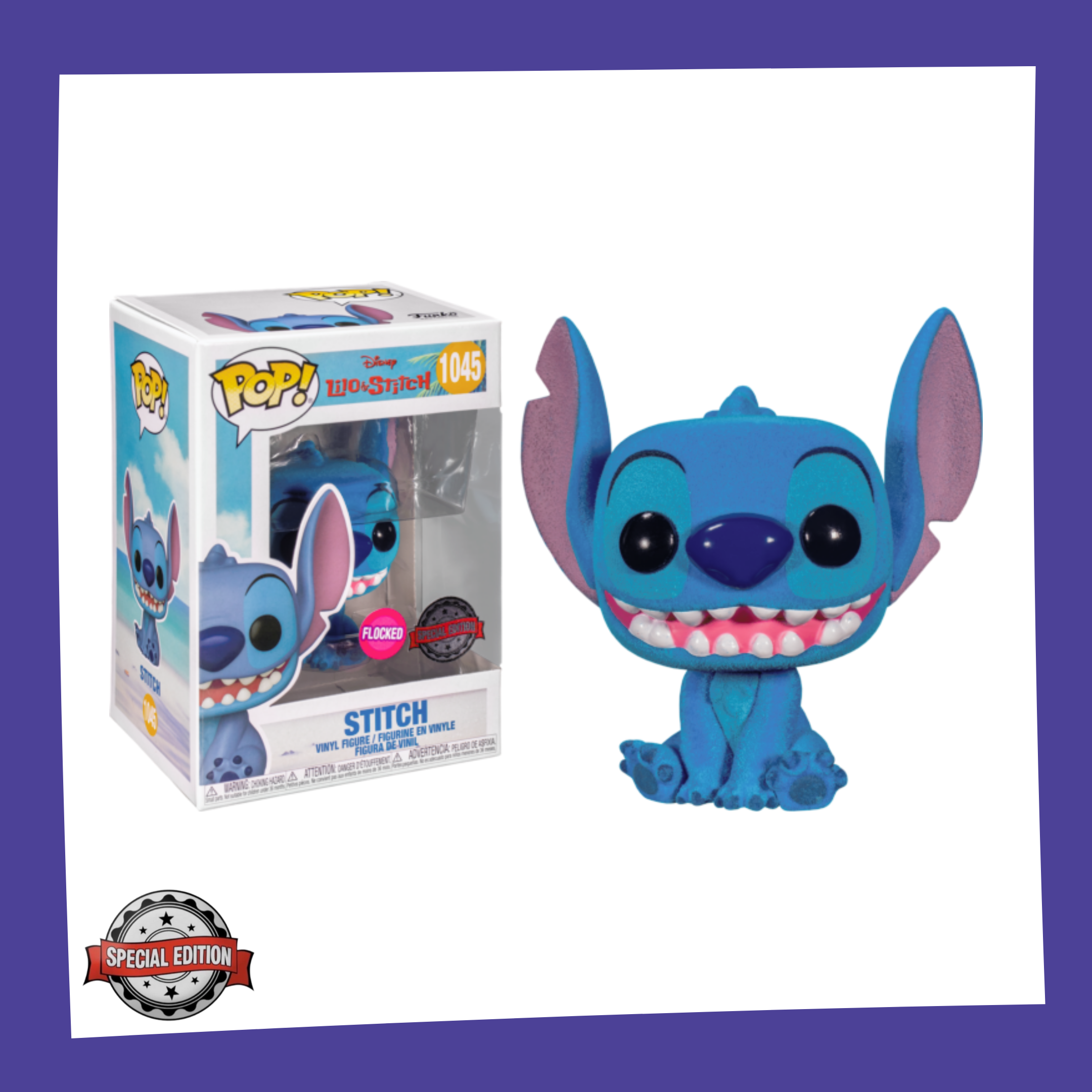Funko POP! Lilo & Stitch (Disney) - Stitch Flocked 1045