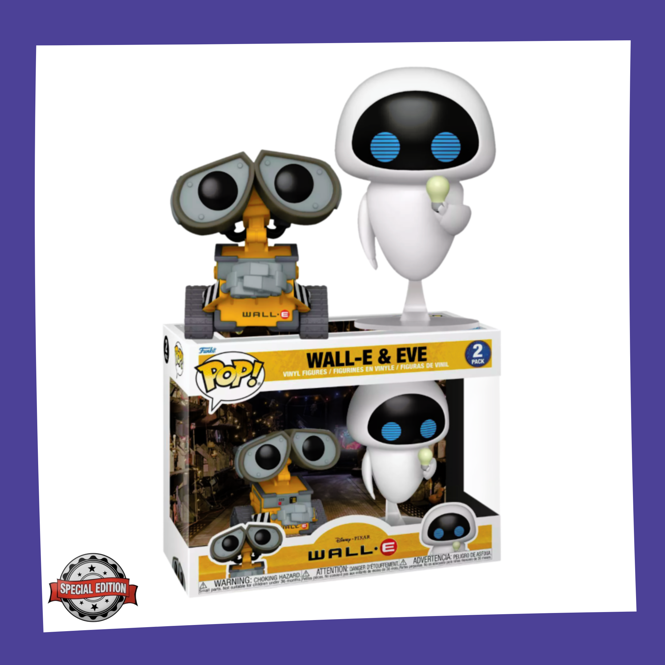 Funko POP! Wall-E (Disney/Pixar) - Wall-E & Eve 2-Pack